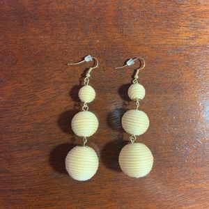 Cream & white earrings!